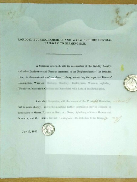 A Company formed for the construction of a local railway