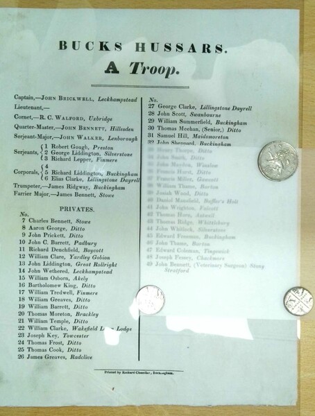 Bucks Hussars A Troop