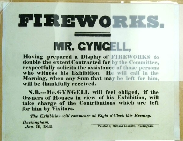 Request for Donations to watch Mr. Gyngell’s Firework Display