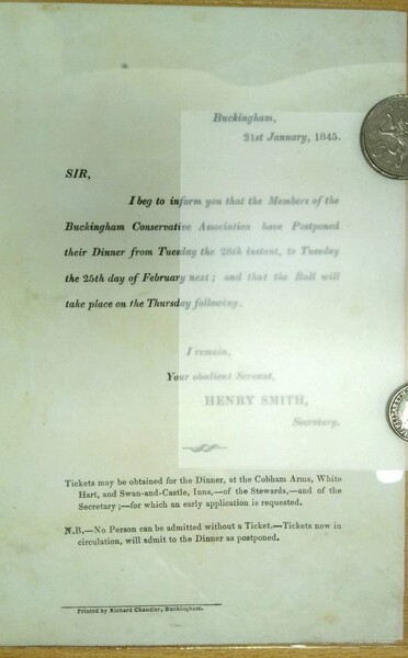 Request to Escort Her Majesty to Stowe